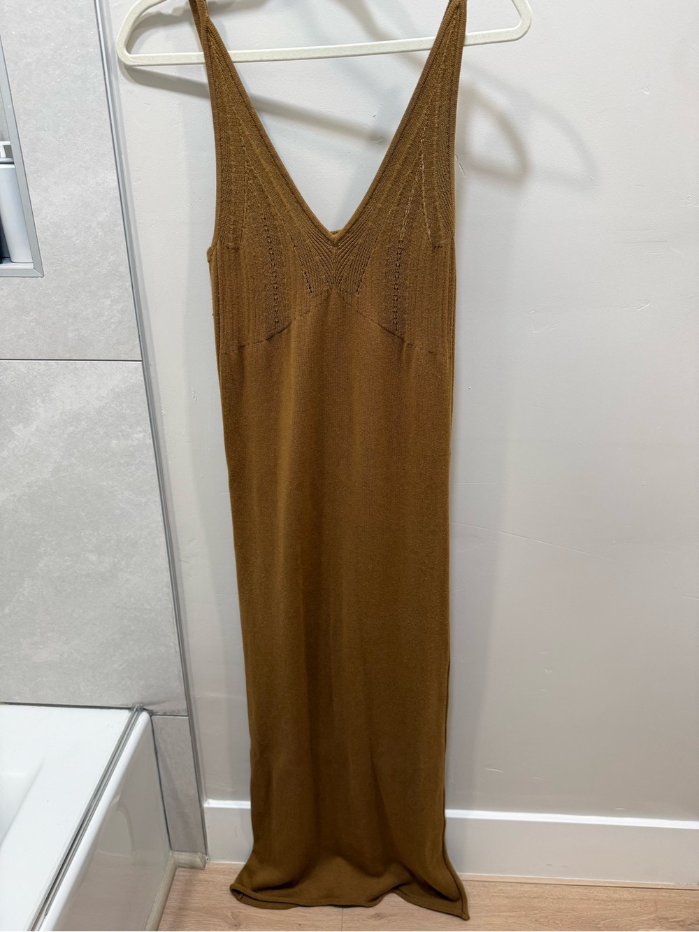 Sablyn Marella Knit Dress Matte Gold Medium